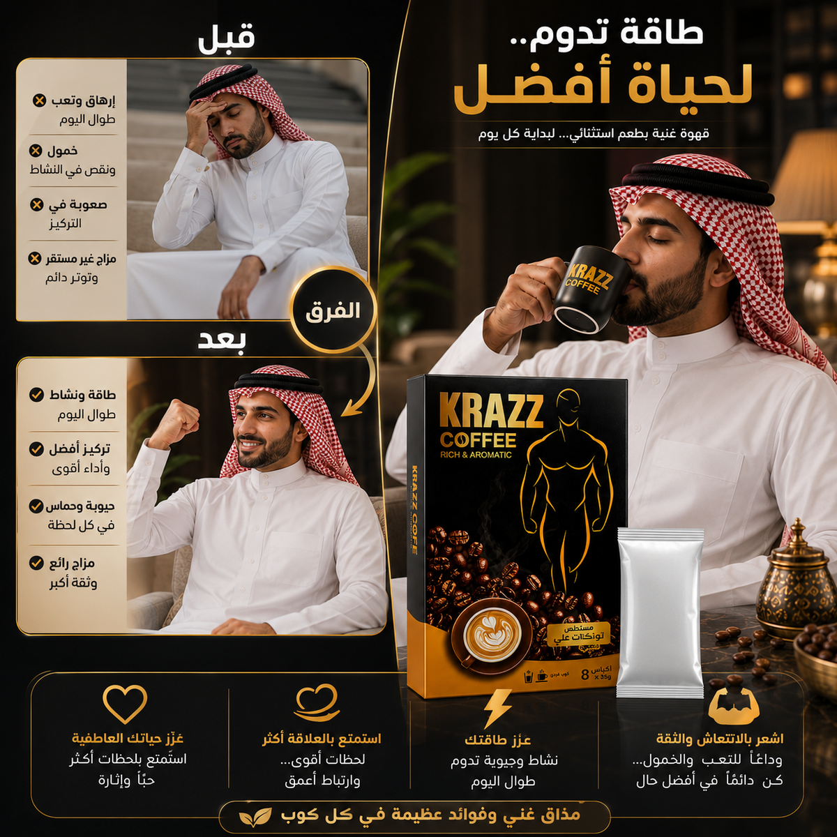 ☕ KRAZZ COFFEE — ENERGY &amp; VITALITY
